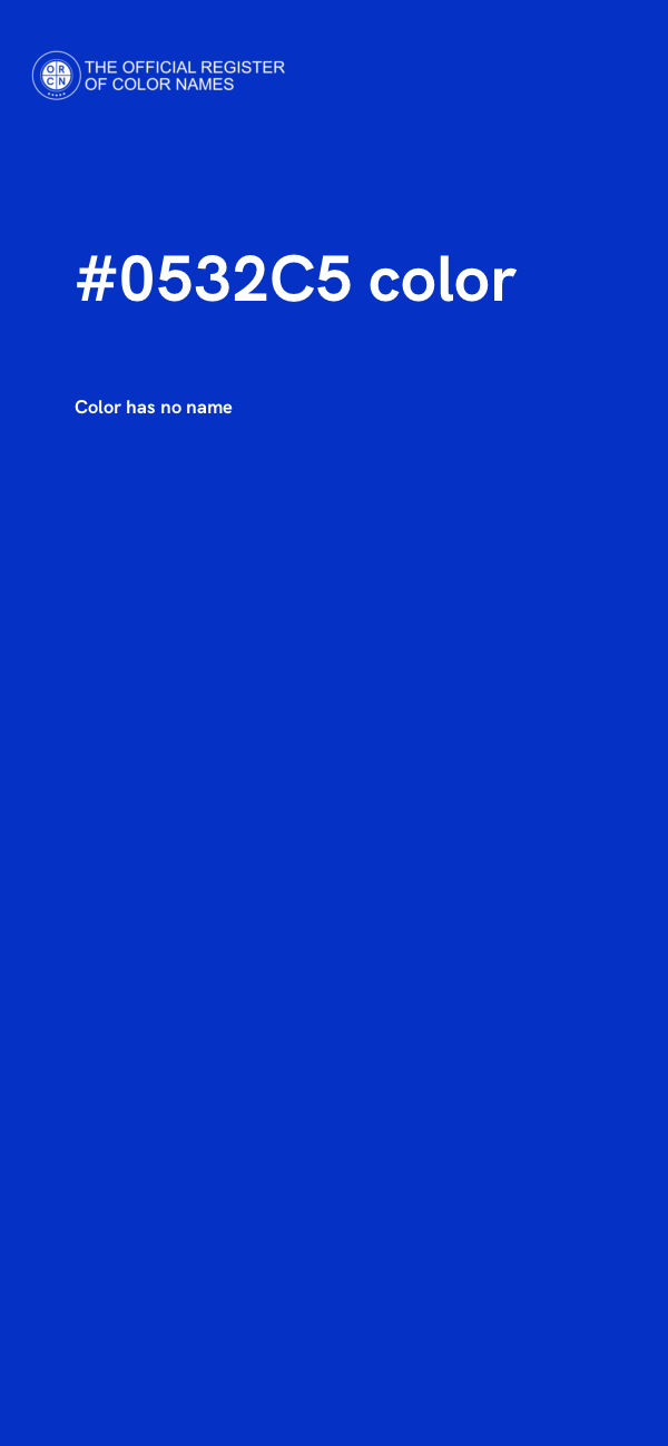 #0532C5 color image