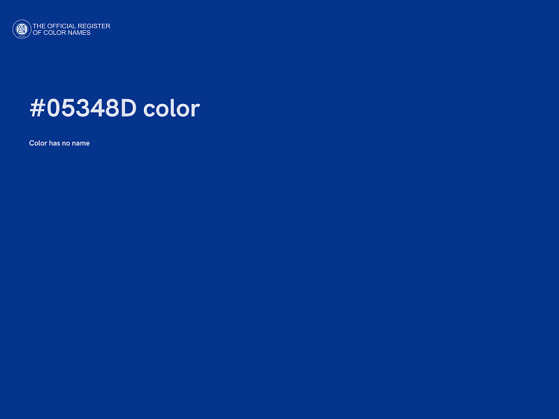 #05348D color image