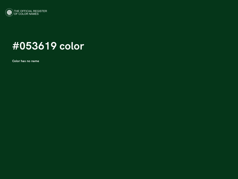 #053619 color image