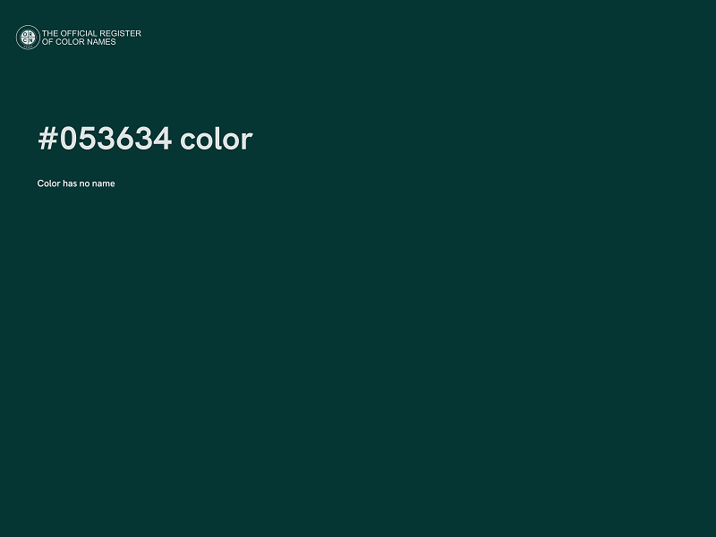 #053634 color image