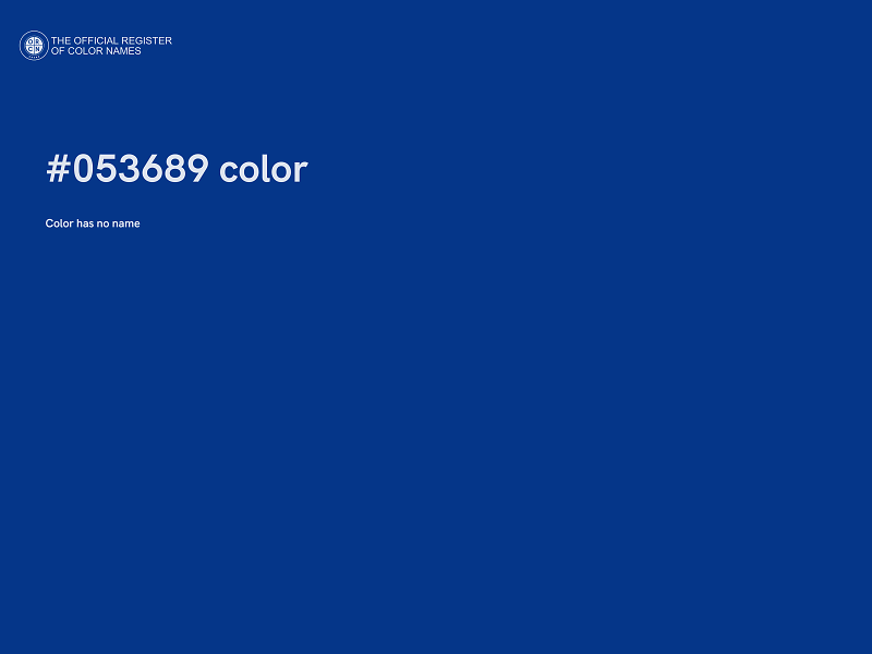 #053689 color image