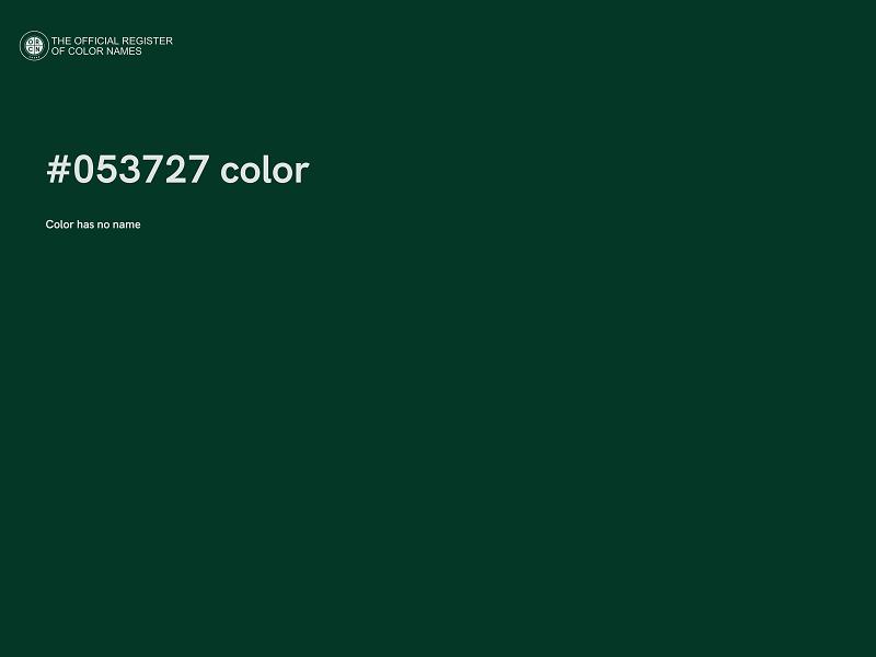 #053727 color image