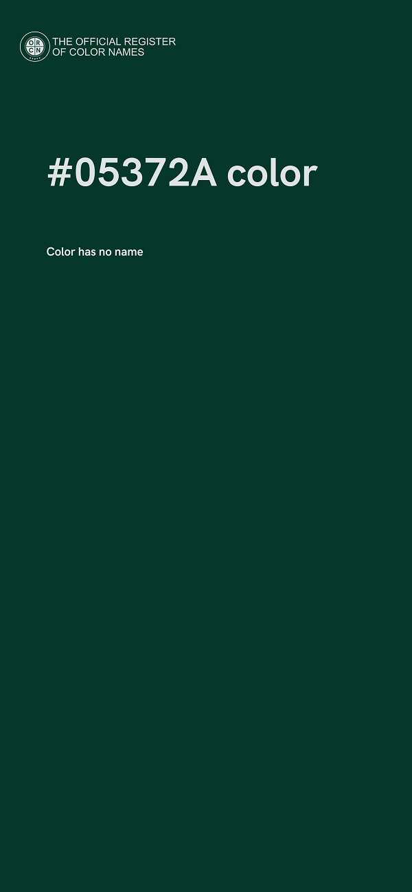 #05372A color image