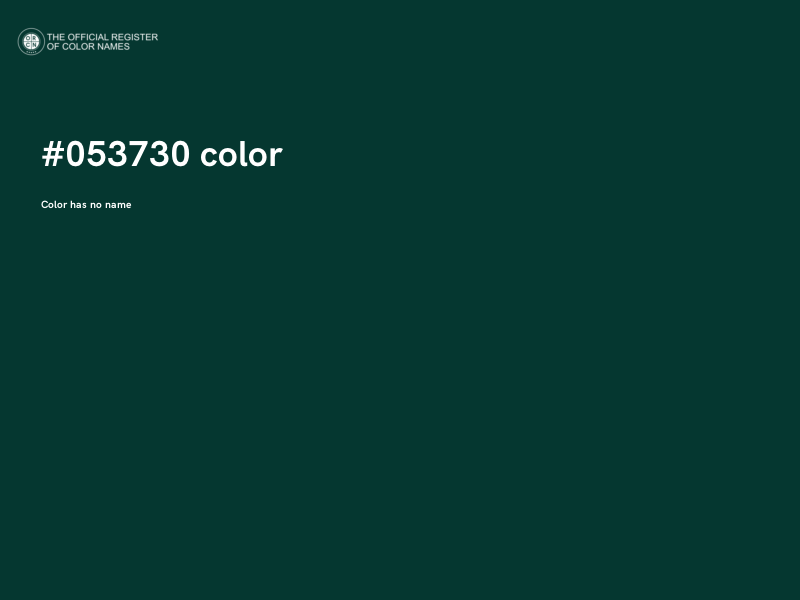 #053730 color image