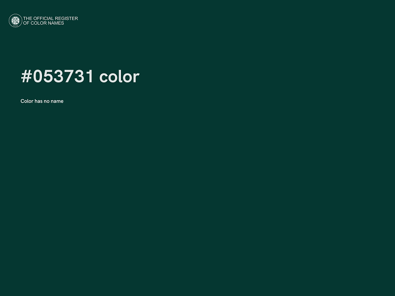 #053731 color image