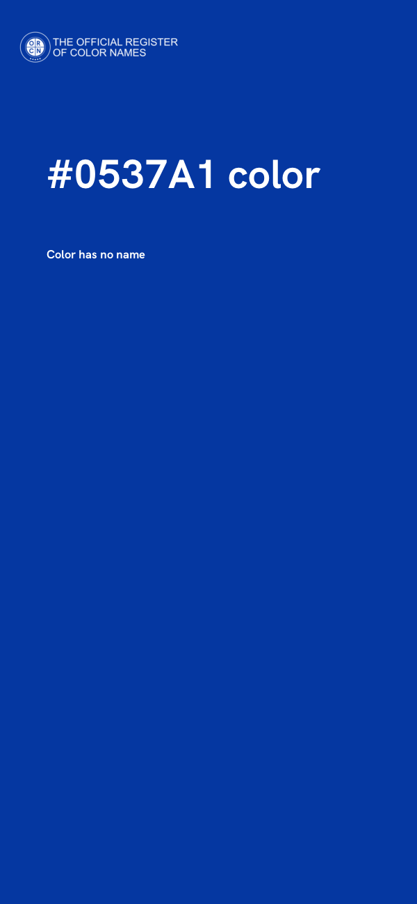 #0537A1 color image