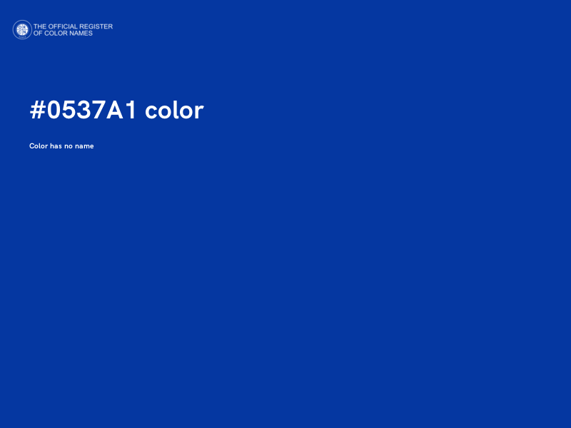 #0537A1 color image
