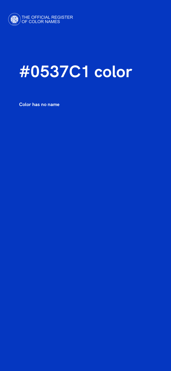 #0537C1 color image