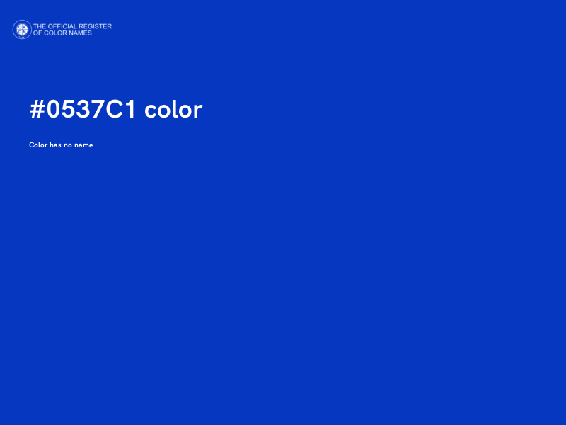 #0537C1 color image