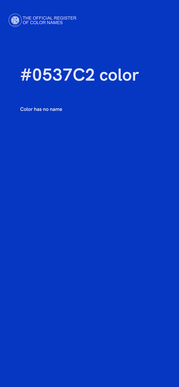 #0537C2 color image