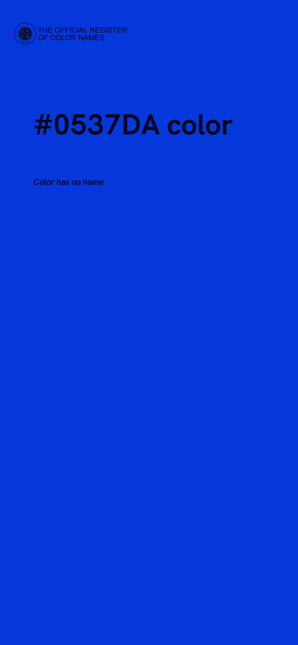 #0537DA color image
