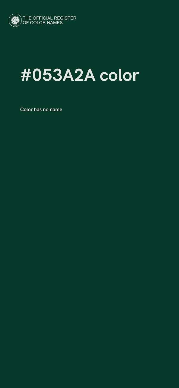 #053A2A color image