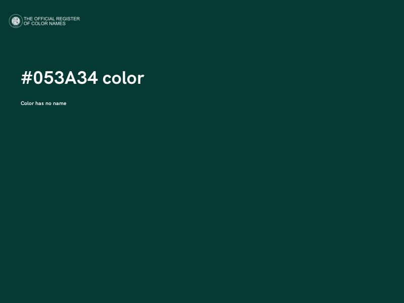 #053A34 color image