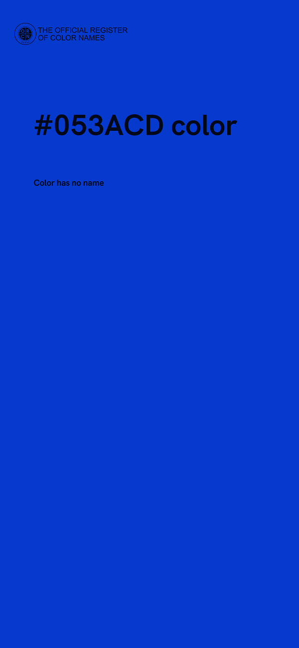 #053ACD color image