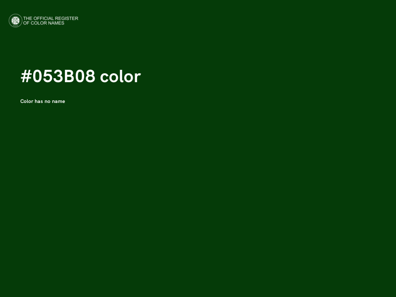 #053B08 color image