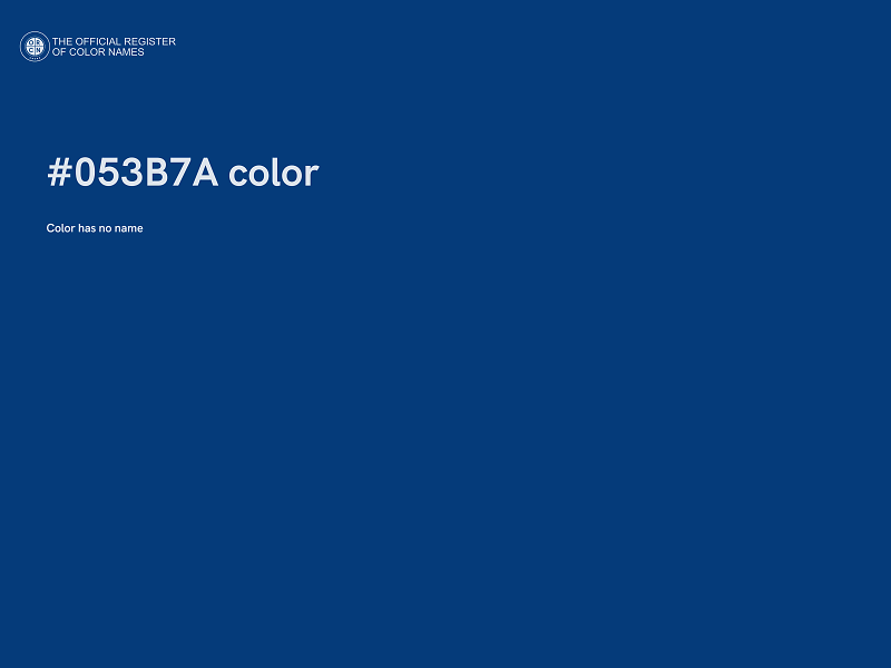 #053B7A color image