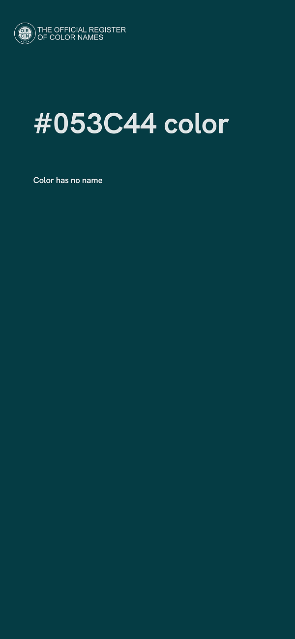 #053C44 color image