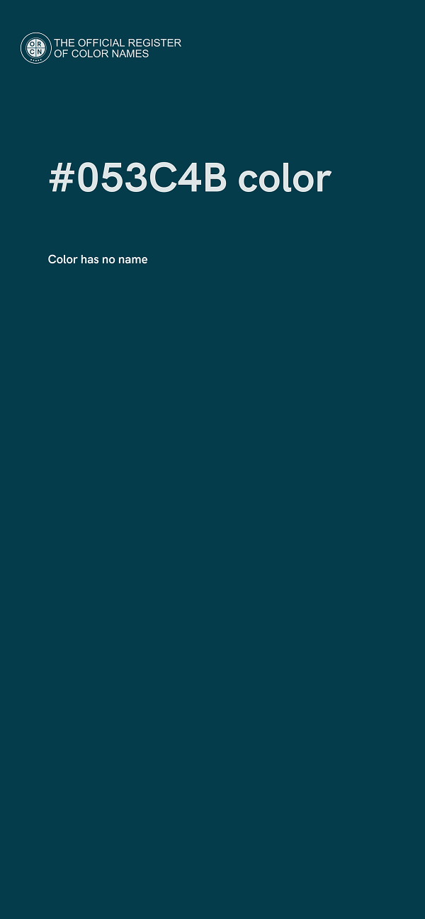 #053C4B color image