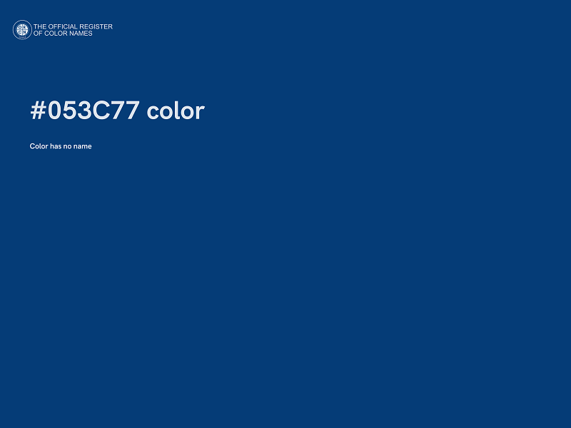 #053C77 color image