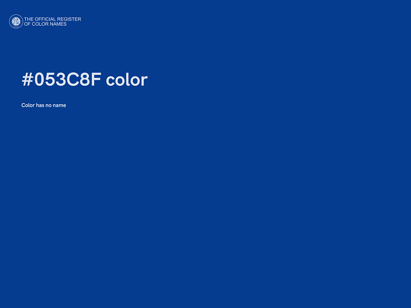 #053C8F color image