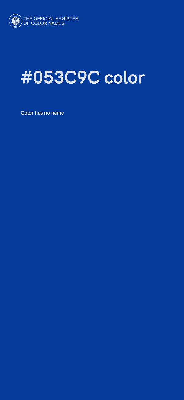 #053C9C color image