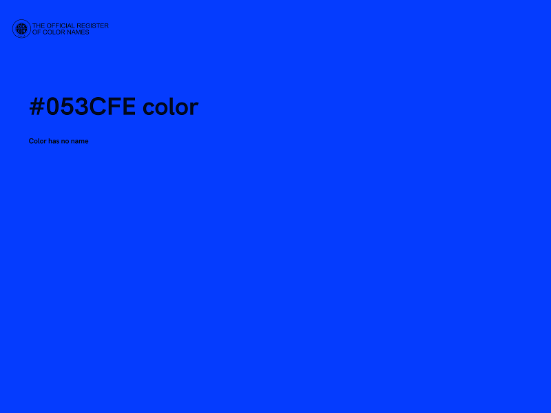 #053CFE color image