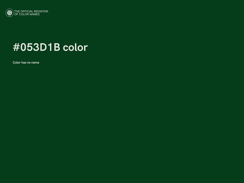 #053D1B color image