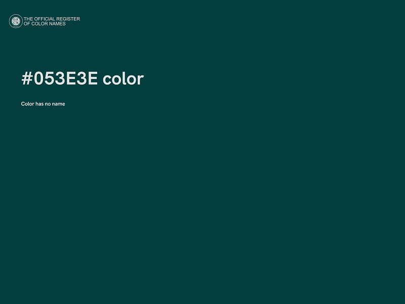 #053E3E color image