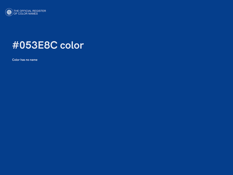 #053E8C color image