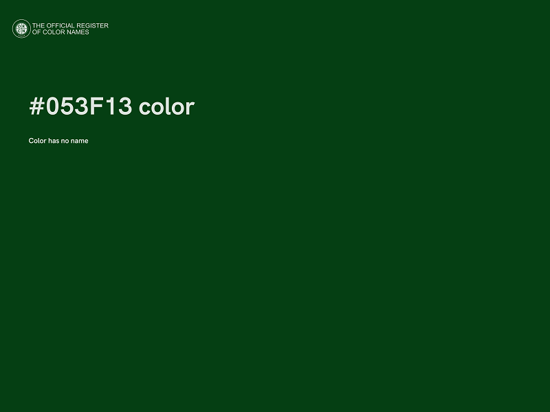 #053F13 color image