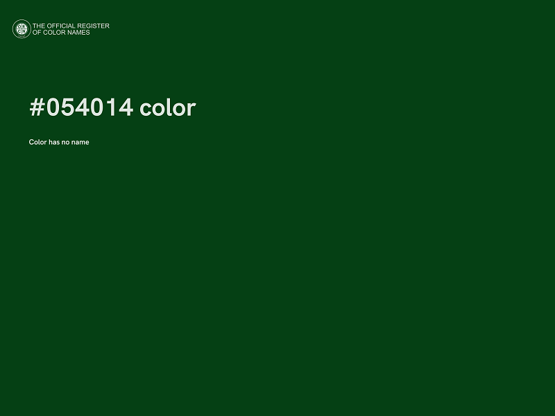 #054014 color image