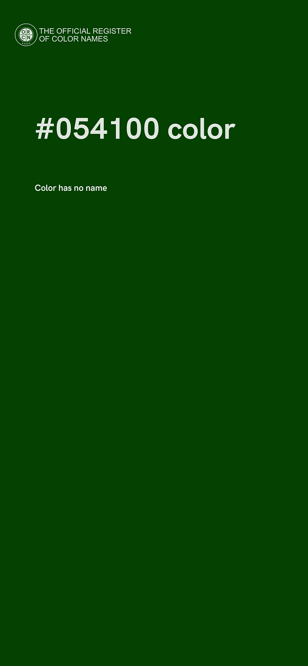 #054100 color image