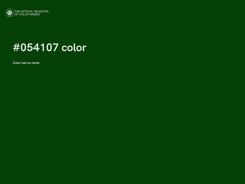 #054107 color image