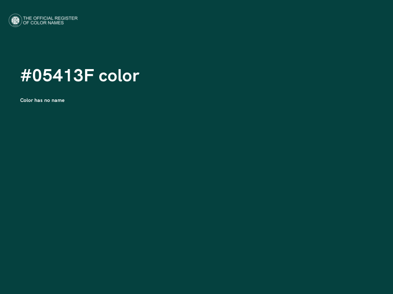 #05413F color image