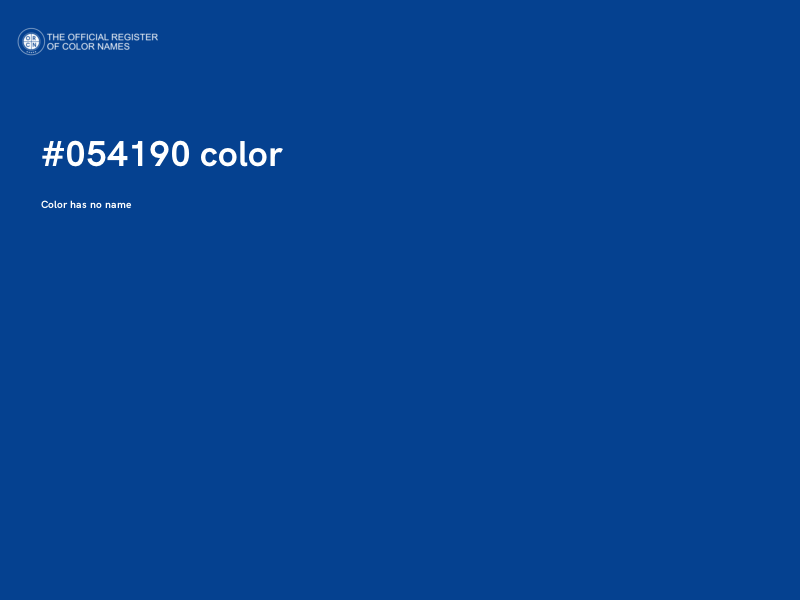 #054190 color image