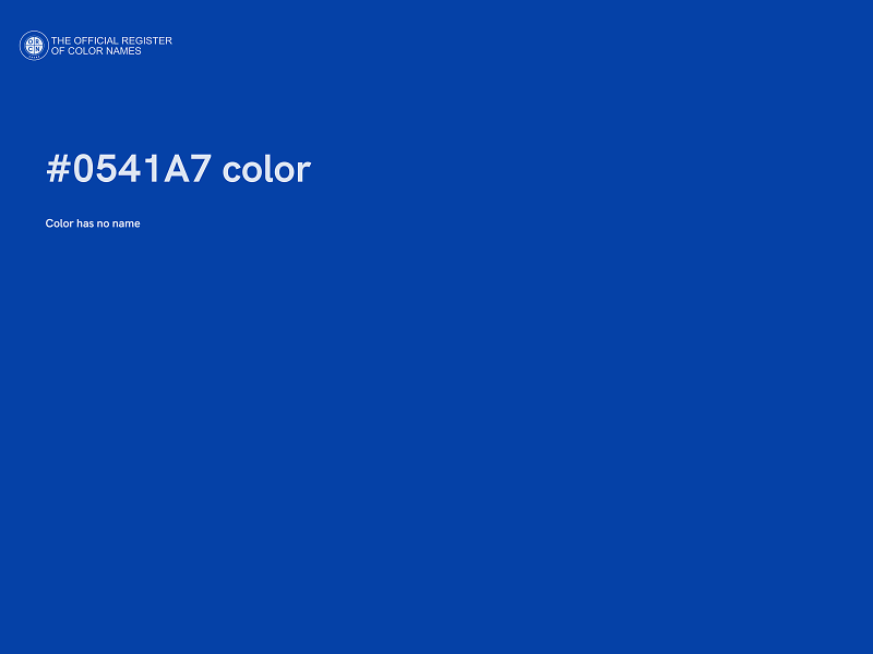 #0541A7 color image