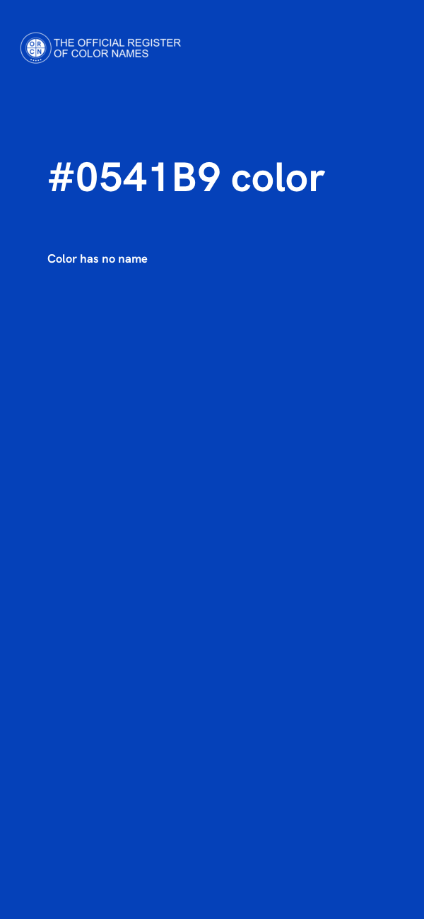 #0541B9 color image