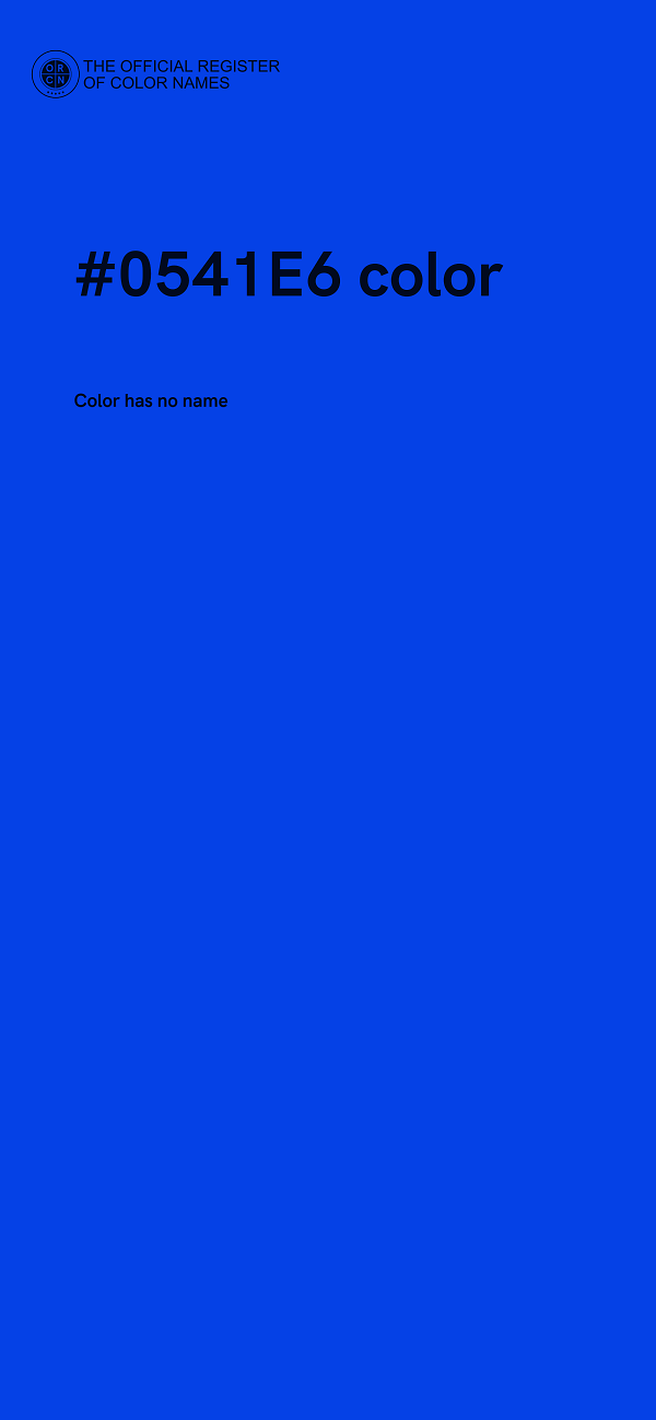 #0541E6 color image
