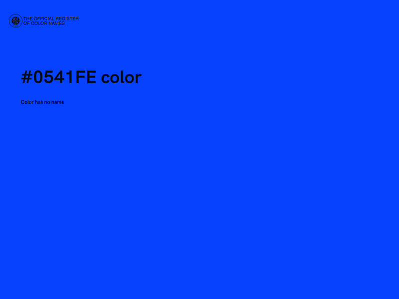 #0541FE color image