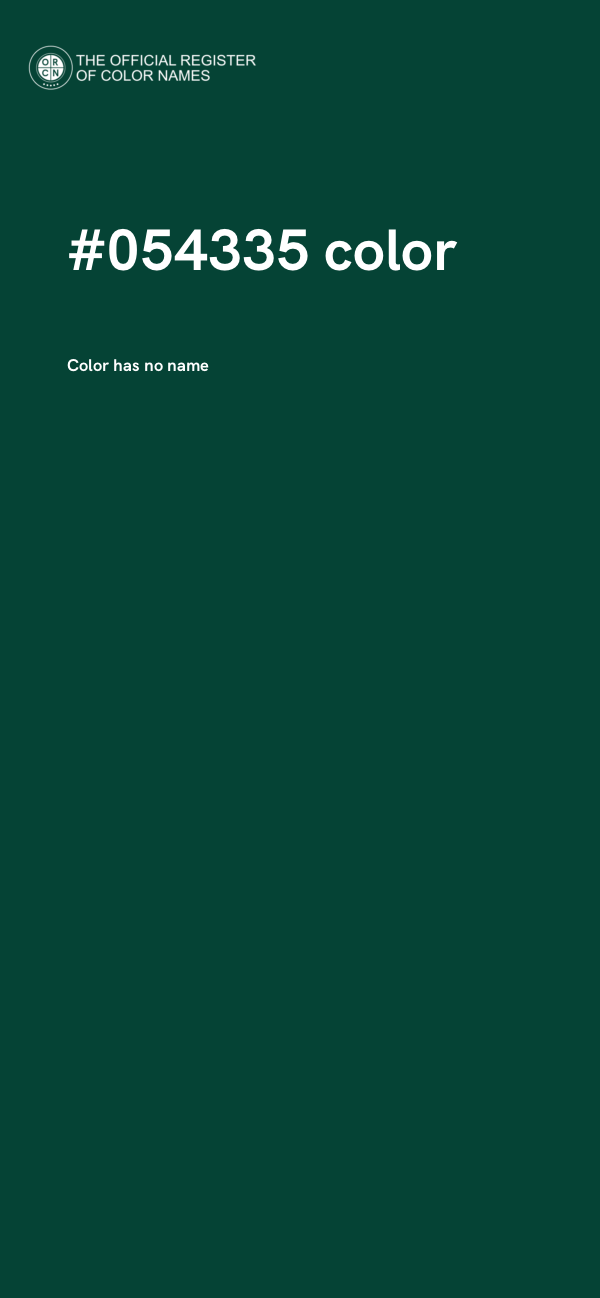 #054335 color image