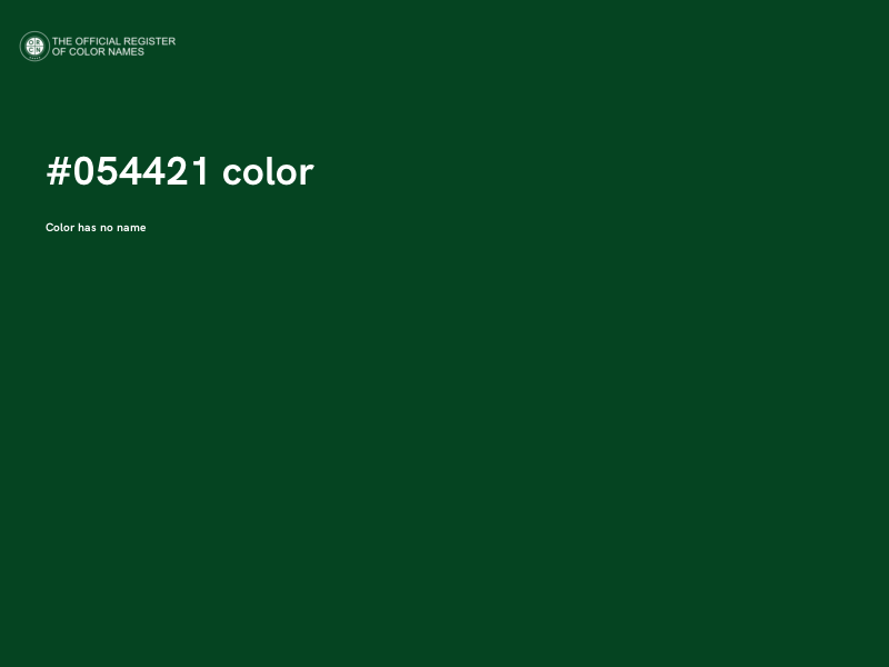#054421 color image