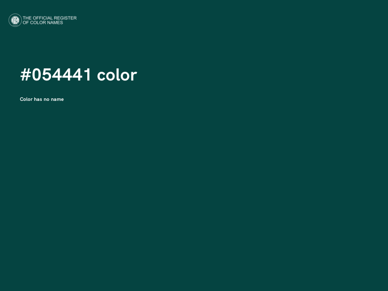 #054441 color image