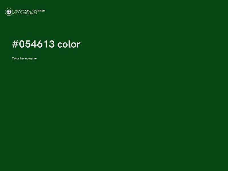 #054613 color image