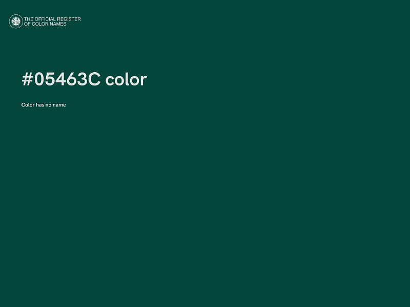 #05463C color image