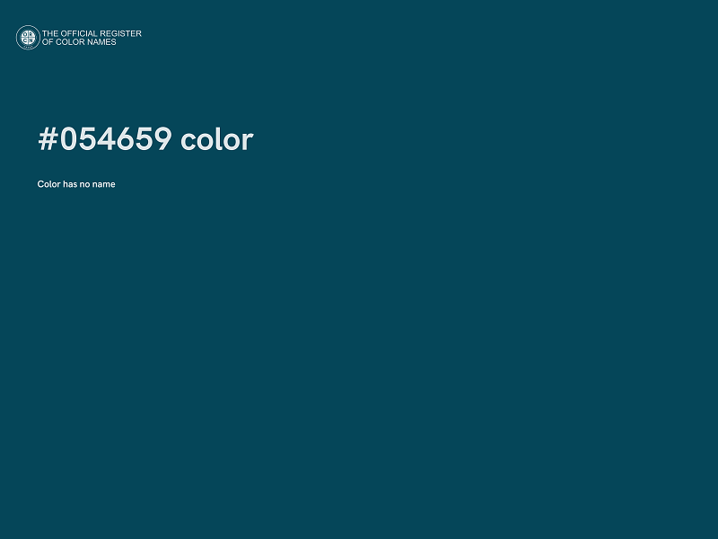 #054659 color image