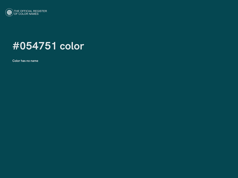 #054751 color image