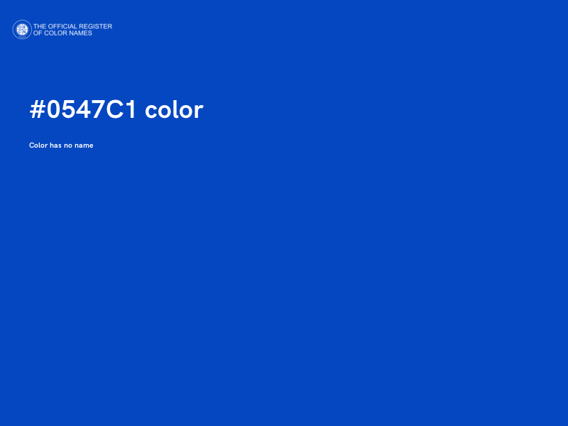 #0547C1 color image