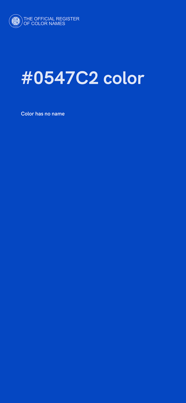 #0547C2 color image
