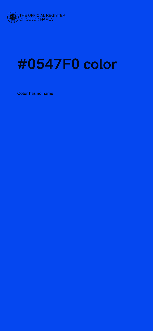 #0547F0 color image
