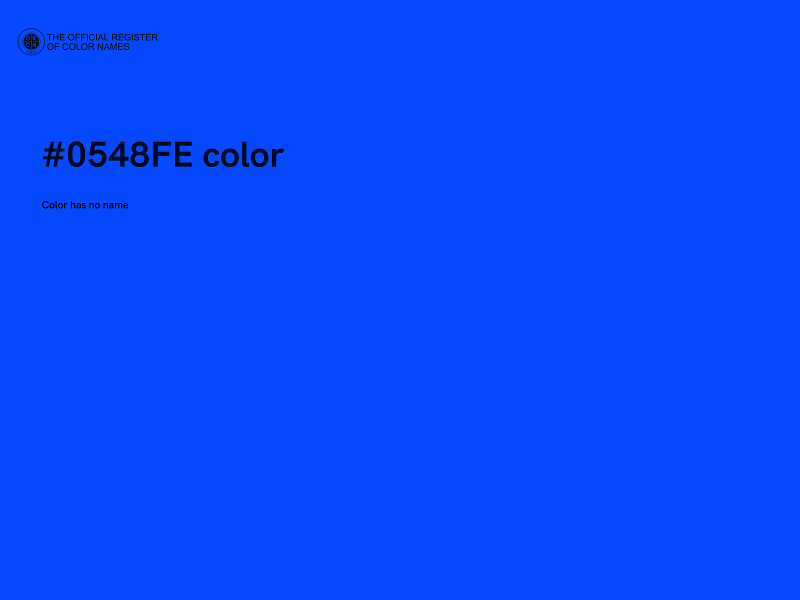 #0548FE color image
